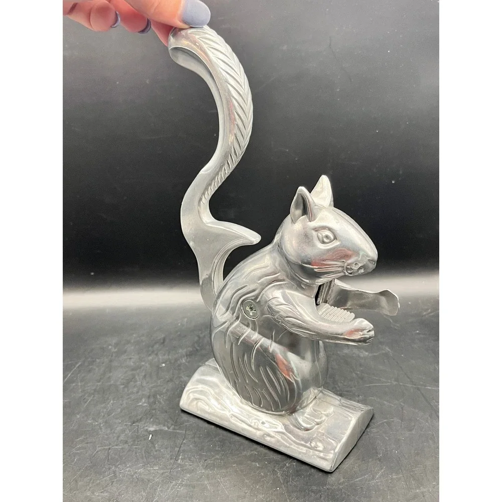 Vintage Squirrel Nutcracker‎ Metal Aluminum Kitchen Gadget Taiwan Collectible